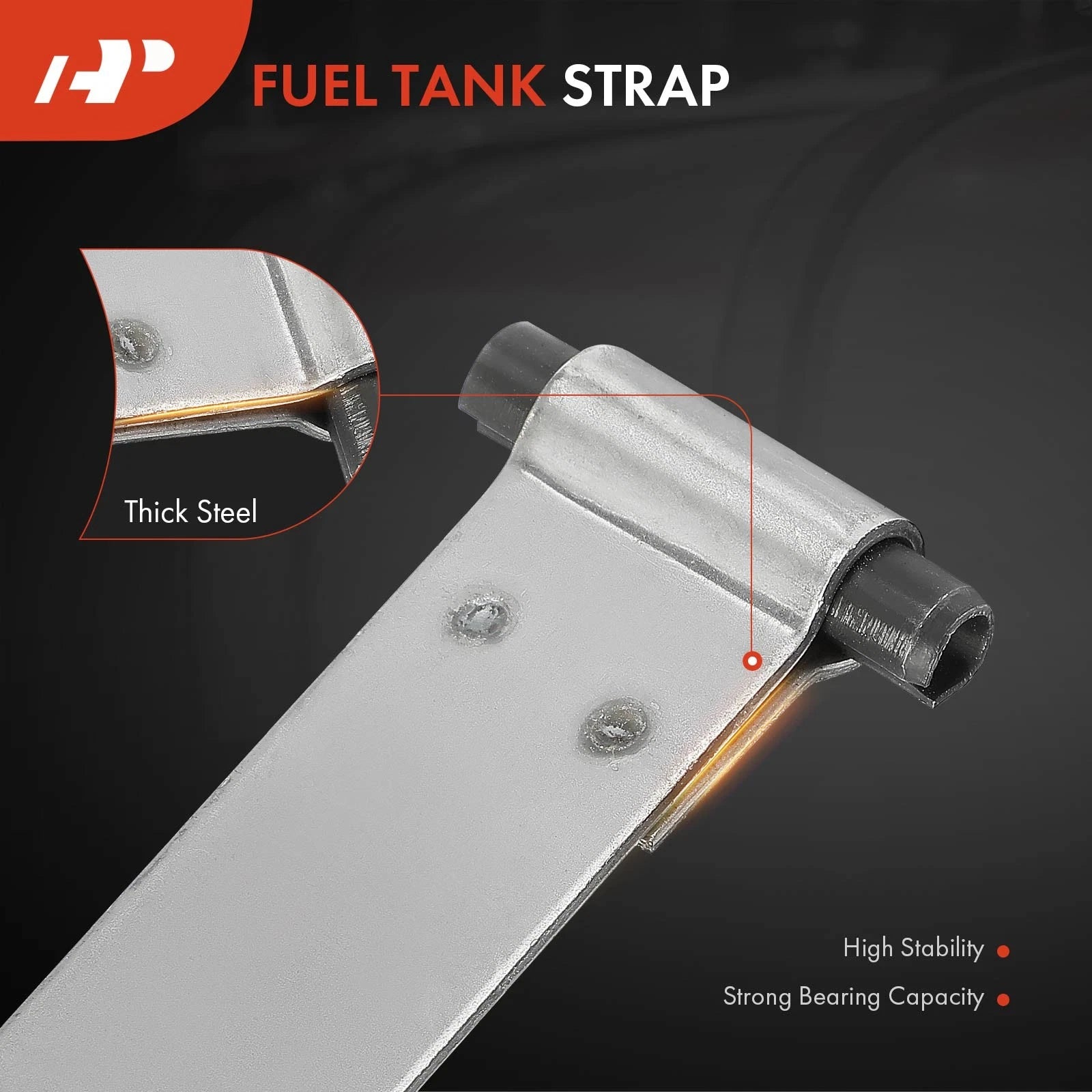 3X Steel Fuel Tank Straps for Jeep Wrangler CJ5 CJ6 CJ7 (1976–1986)