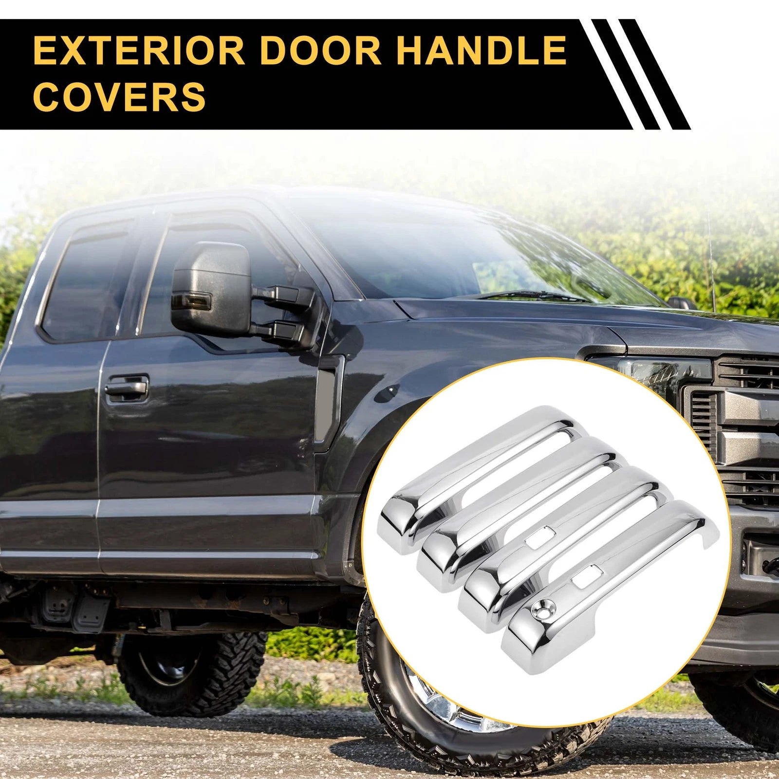 Set of 4 Car Door Handle Protectors for Ford F-150 (2015–2020)