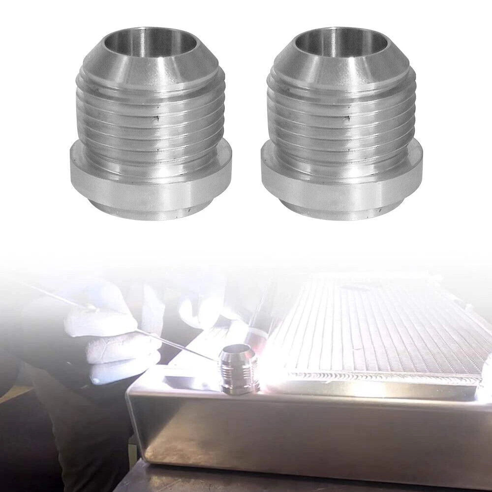 2X -12AN Male Aluminium Weld On JIC Bungs Fitting JXSS032-12-A