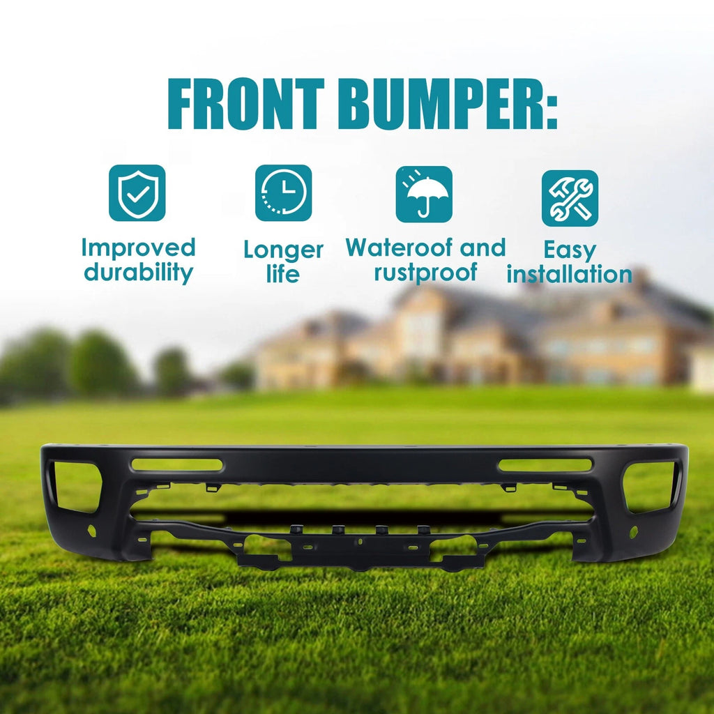 Black Steel Front Bumper Face Bar for Ford Ranger (2019–2023)