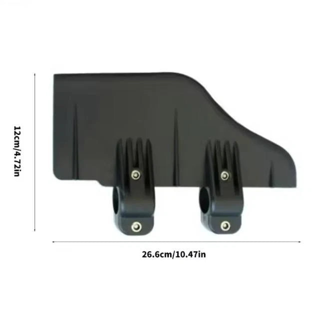 Rudder Kit for 24-55 lb Thrust Motors (Black Plastic, Stainless Fasteners)