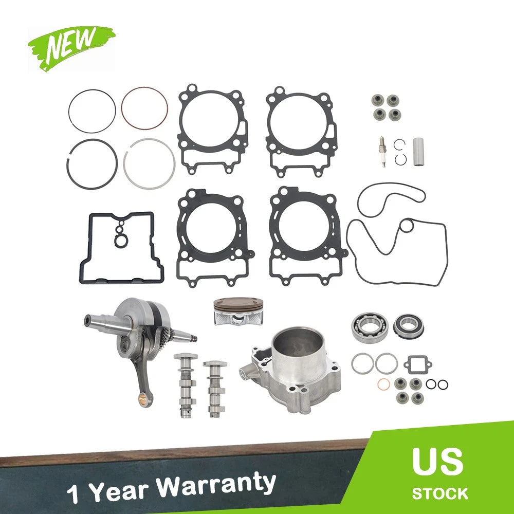 Crankshaft, Cylinder Sleeve, Bearing, Camshaft, Overhaul Pad for Polaris RZR570