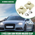 2X Sun Visor Holder Clip for Audi A6 Quattro (1998–2005) No. 4B0857562 Beige