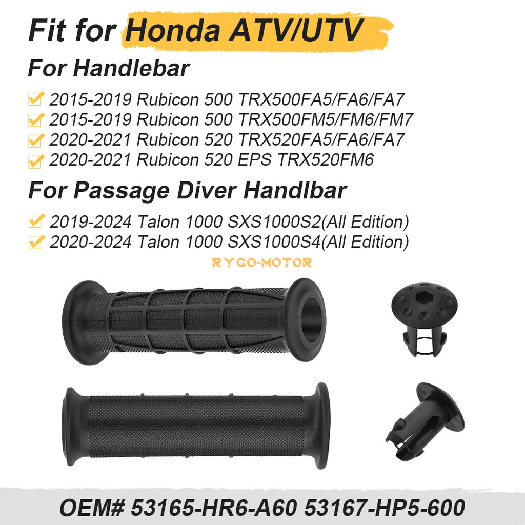 Handlebar Grips w/Guards for Honda Foreman Rubicon 500 TRX500FA/FM (2015–2019)
