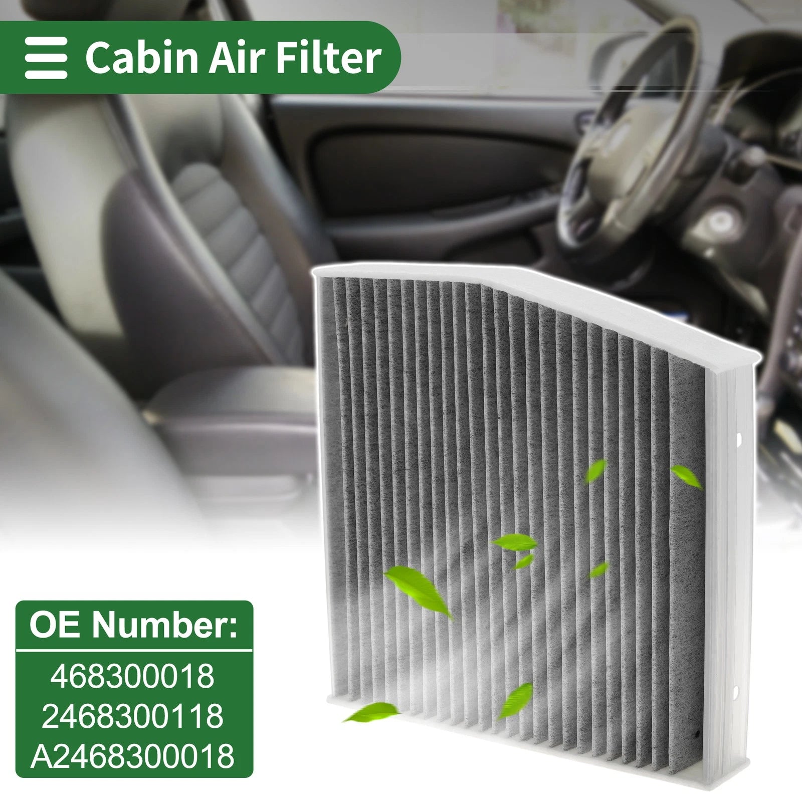Cabin Air Filter for Mercedes-Benz A-Class (W176) A 160 (2015–2018)