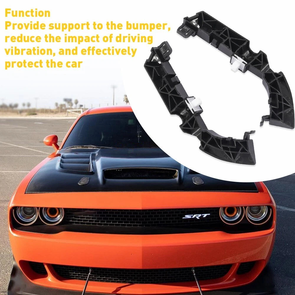 Set of 2 Front Bumper Support Brackets for Dodge Challenger (2008â2021)
