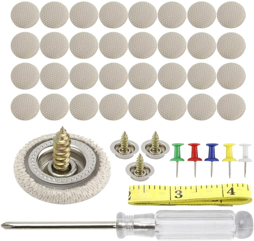 60Pcs Roof Liner Repair Button Pins Kit for Universal Vehicles (All Years)