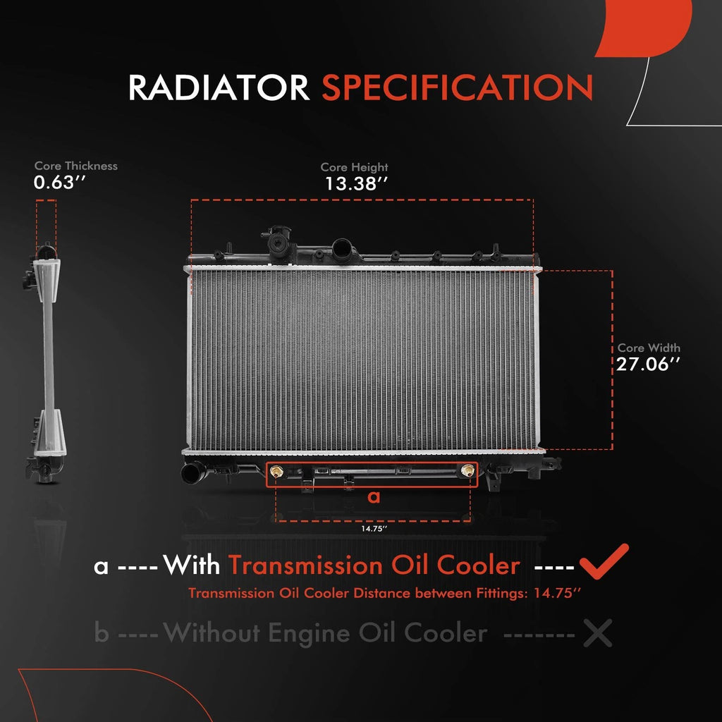 Aluminum Radiator for Subaru Impreza (2005-2007)