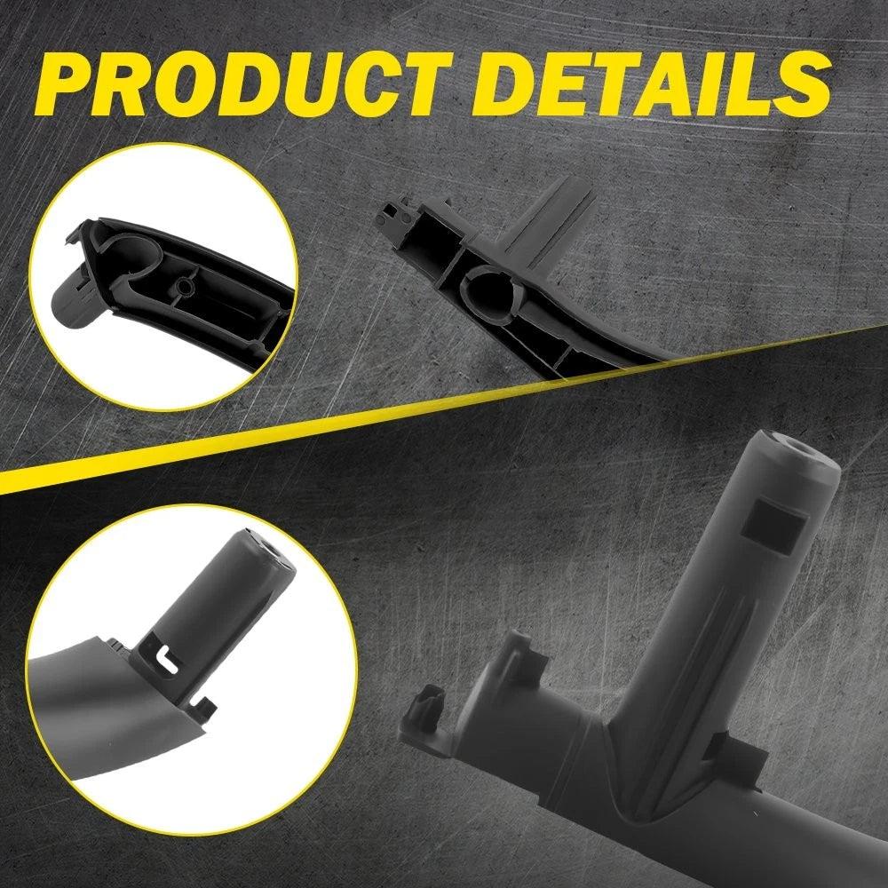 Set of 3 Interior Door Handle Pull Covers for BMW X5 X6 (2014â2018) Black