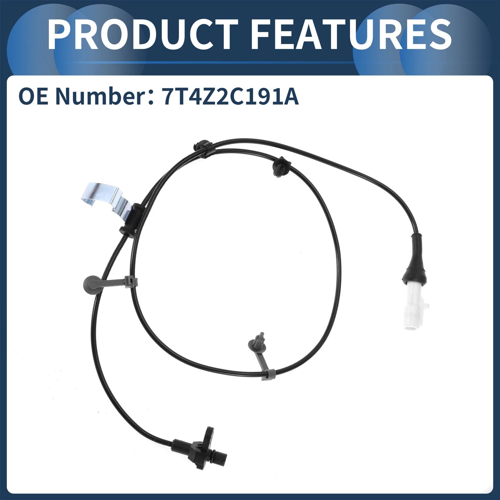 ABS Wheel Speed Sensor No. 7T4Z2C191A for Ford Edge (2007–2014) FWD Rear Left