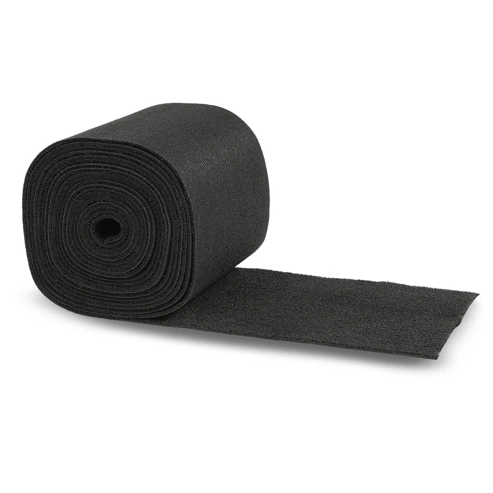 Ribbed Bunk Carpet for Marine Boat Trailer (9" x 25') - Black