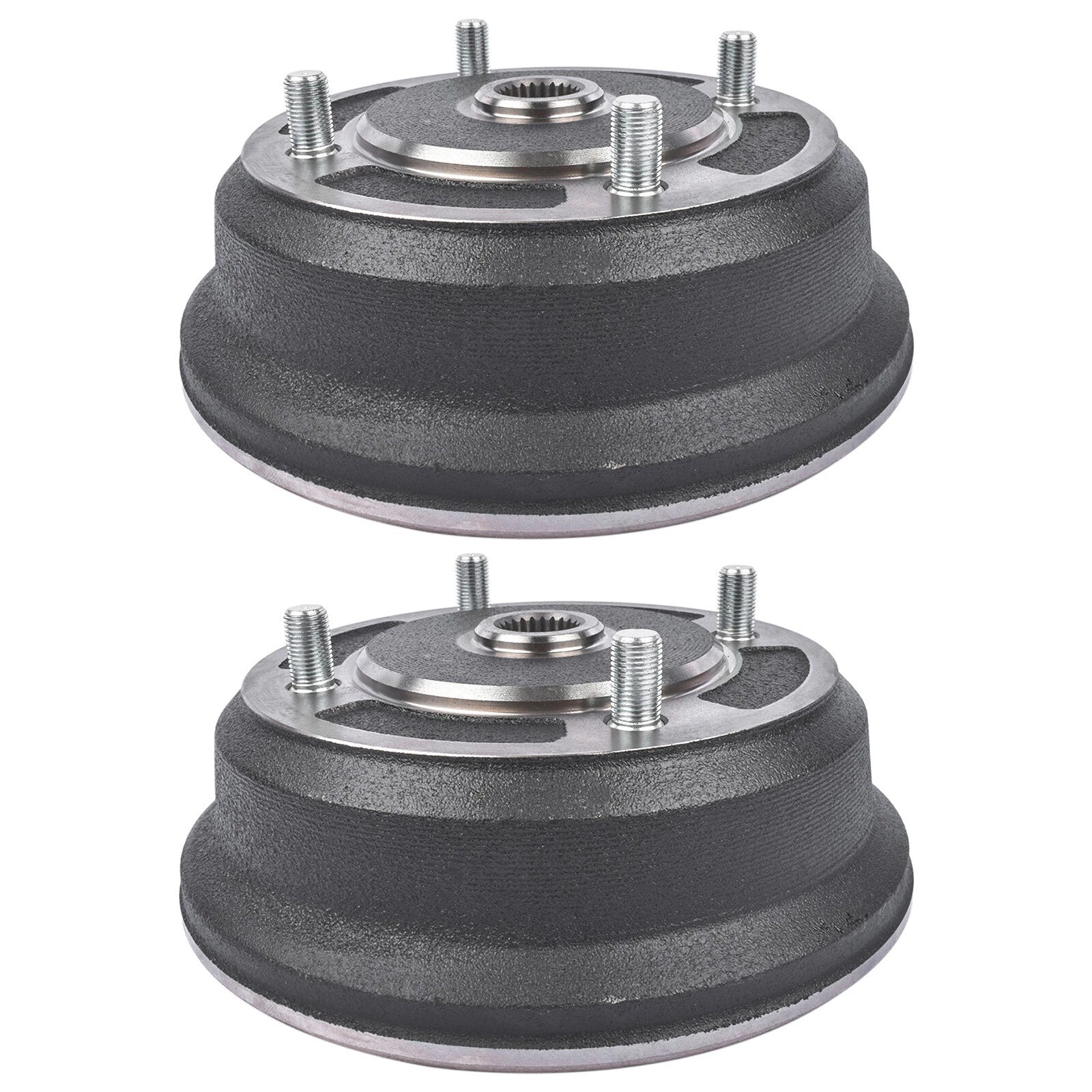 Pair Front Brake Drums for Kawasaki Mule 3000 3010 3020 4000 4010