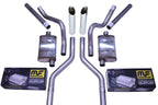 Dual Exhaust Kit for Chevy GMC C10 (1963–1972) with Slash Tips