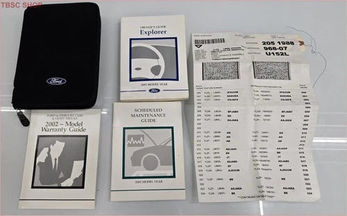 Owner Manual Set with Case for Ford Explorer (2002)
