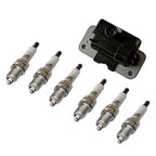 Ignition Coil & 6 Iridium Spark Plugs for Nissan Frontier (1999–2004)