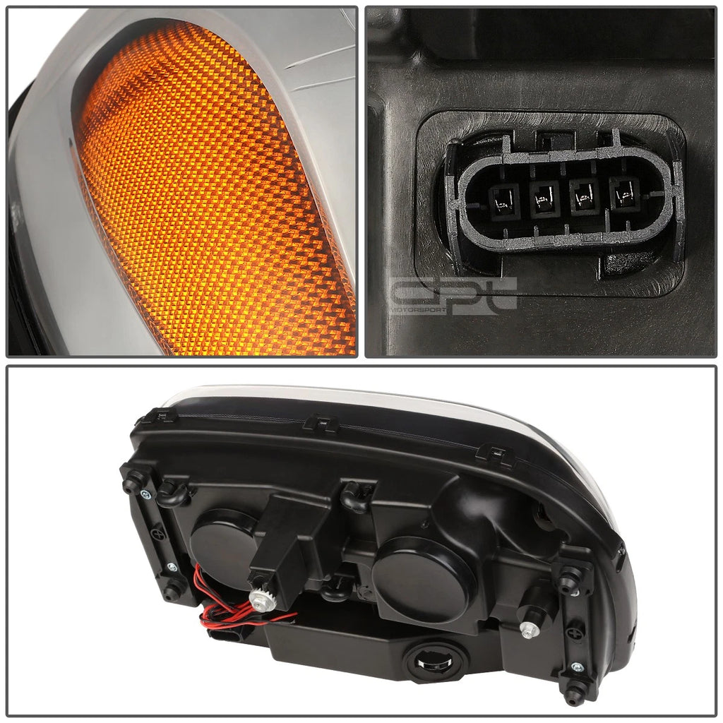 Chrome Amber Signal Projector Headlight for Chevy Trailblazer (2002–2009)