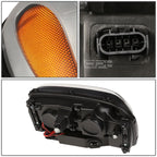 Chrome Amber Signal Projector Headlight for Chevy Trailblazer (2002–2009)