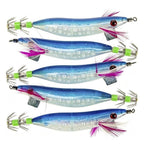 5X Glow Squid Jig 9cm 20g Luminous Bait for Coastal Fishing