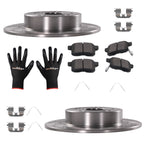Rear Brake Rotors and Pads Kit for Acura TSX (2009–2014) Honda Accord (2008–2017) S31479