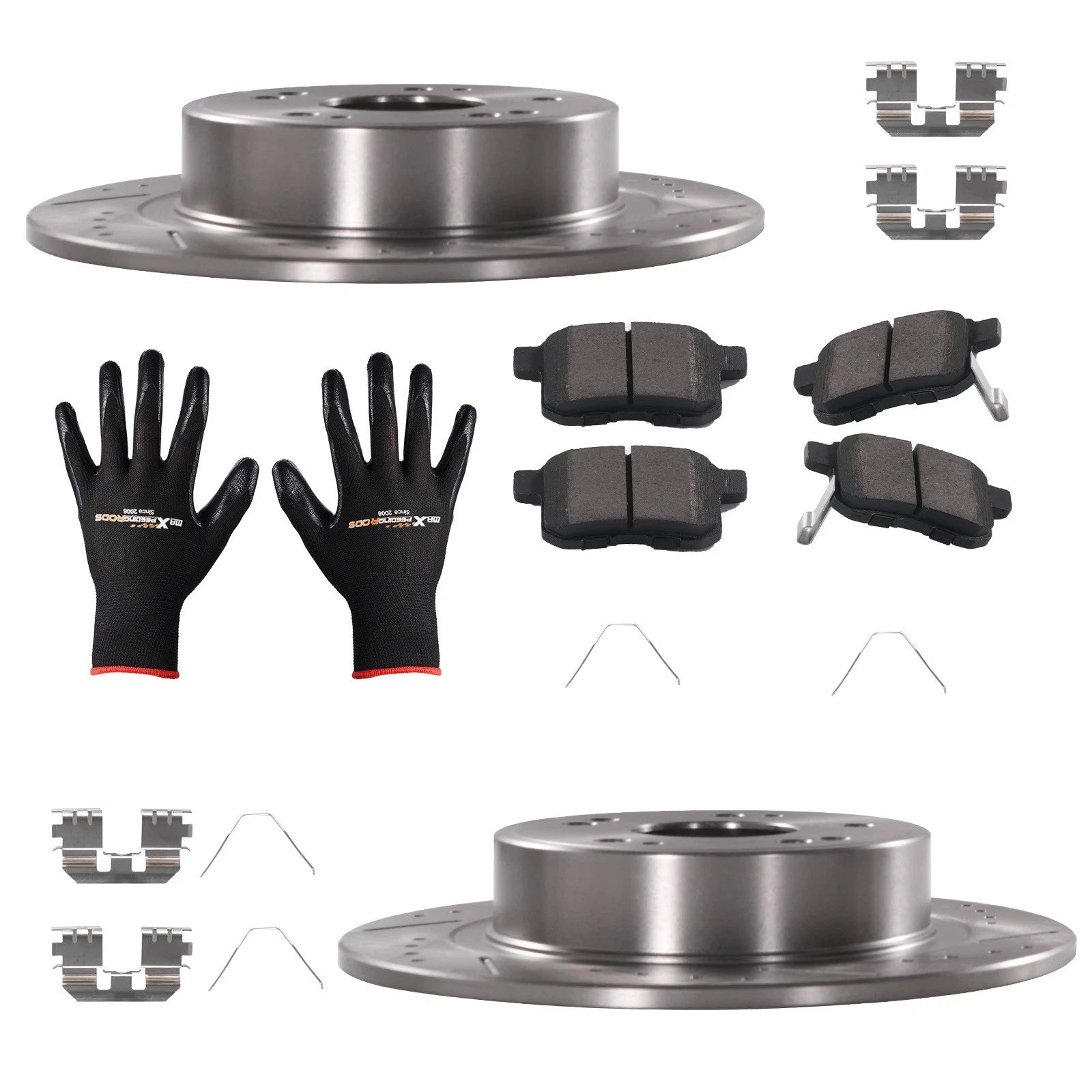 Rear Brake Rotors and Pads Kit for Acura TSX (2009–2014) Honda Accord (2008–2017) S31479