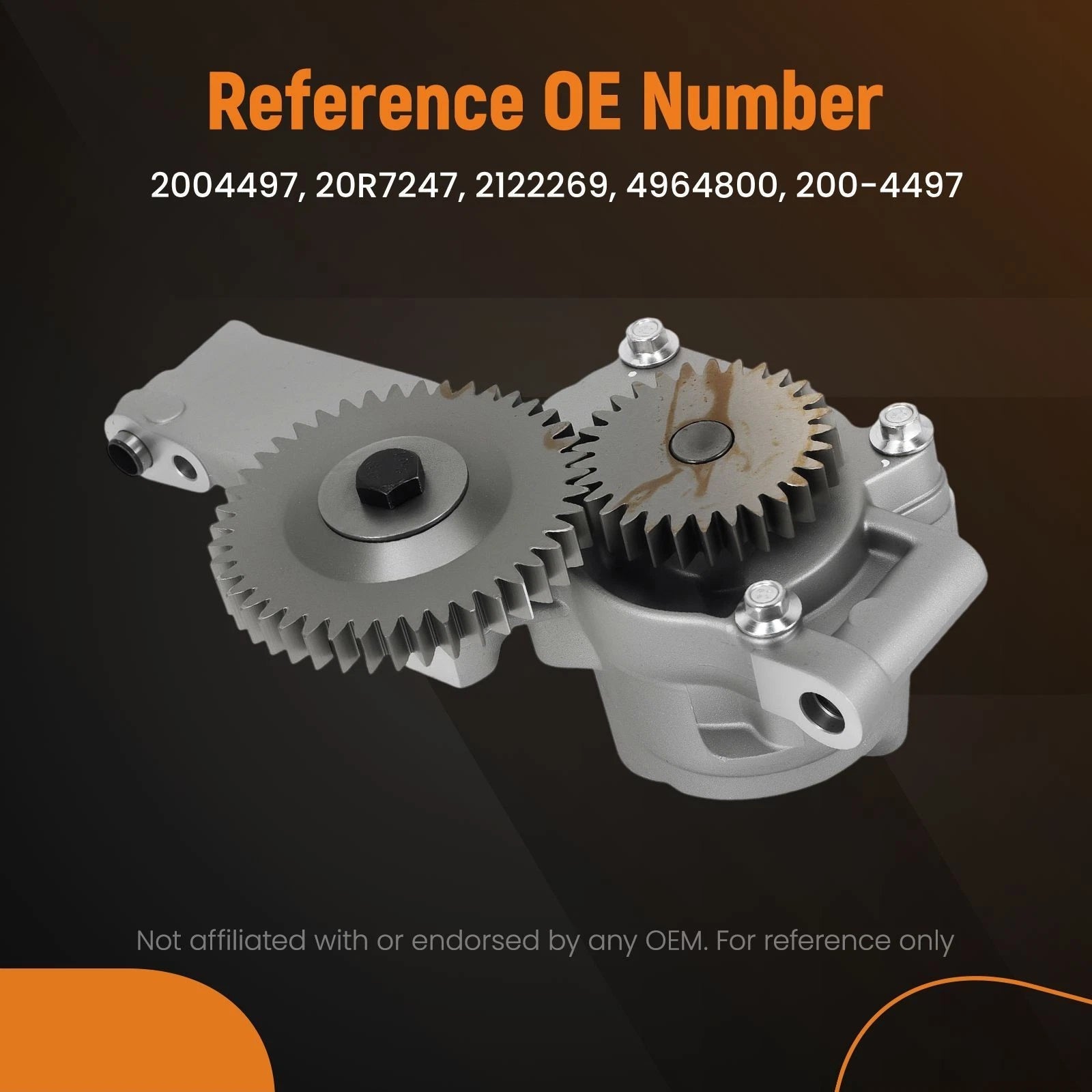 Aluminum Engine Oil Pump for Caterpillar 3116 3126 C7 (1996–2005) 20R7247
