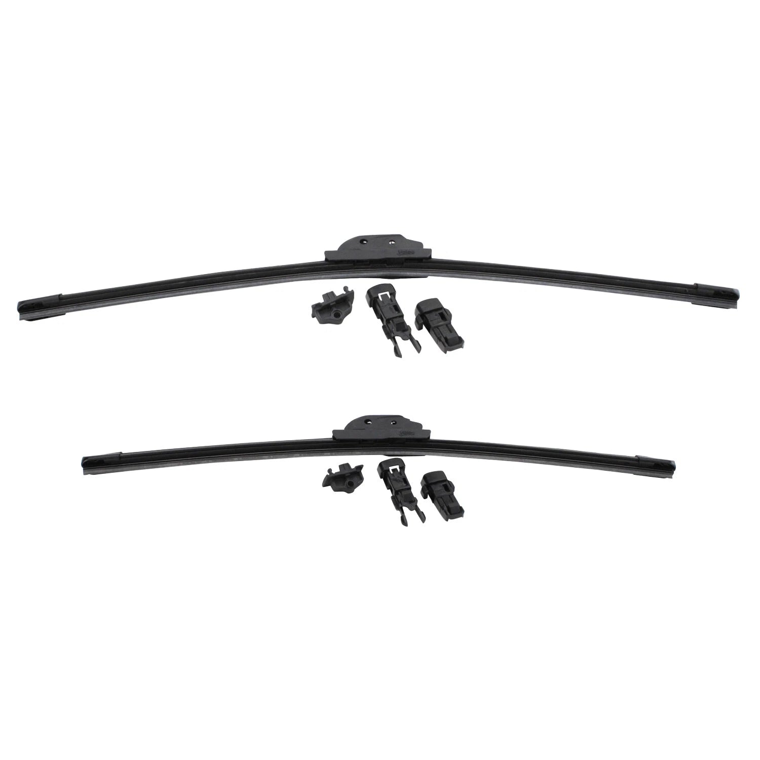 2X Valeo Beam Titanium Windshield Wiper Blades for 22" 20"