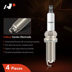 Set of 4 Iridium Platinum Spark Plugs for Hyundai Kia Optima Sportage