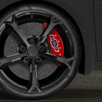 Red Caliper Covers Set of 4 '100 Anniversary logo' for 2015-2020 Chevy Tahoe