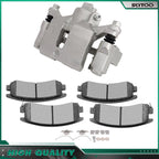 Set of 4 Rear Ceramic Brake Pads & Left Caliper for Buick Regal (1997–2004) & Chevy Impala (2000–2010)