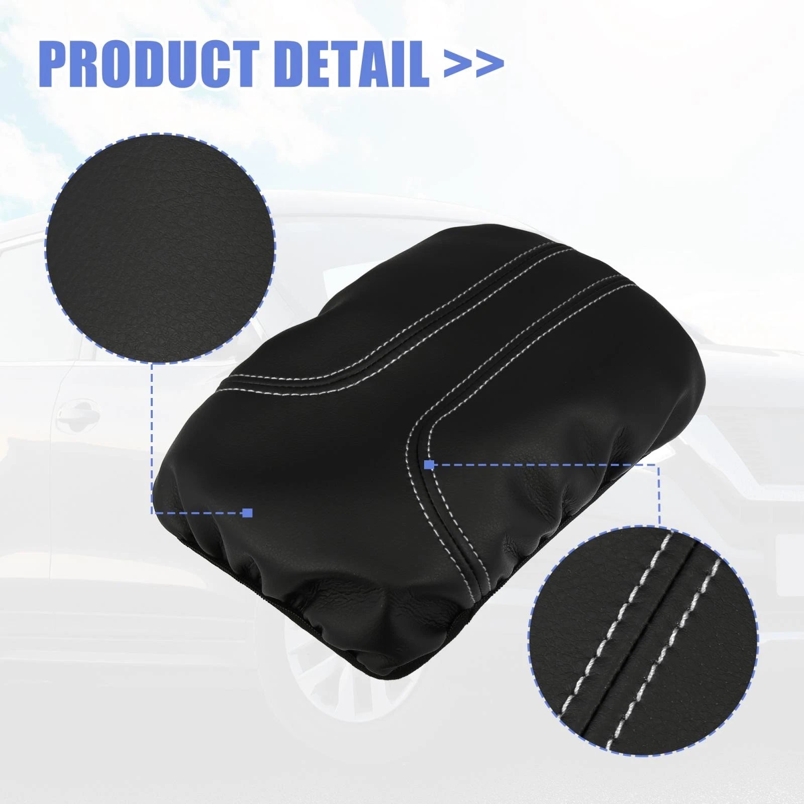 Microfiber Leather Armrest Protector Cover for Nissan Rogue (2014–2020)