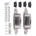 Rear Brake Rotors & Ceramic Pads Set for Honda Accord (2003–2007)