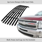Stainless Steel Black Billet Grille Insert for Chevy Silverado 1500 (2007-2013)
