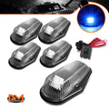 5Pcs Cab Roof Running Light w/Switch Black Blue LED for Ford F-Series (1980–1996)