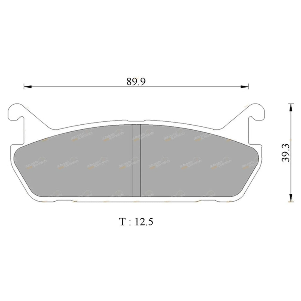 Rear Disc Brake Pads for Mazda MX-5 NA 1.6L (1989-1993)