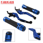Folding Extendable Brake Clutch Levers for Kawasaki Z1000 (2010–2023) - Blue