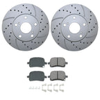 Front Brake Kit 275mm Drilled Rotors & Akebono Ceramic Pads for ES300, Camry, Solara (1992–2006)
