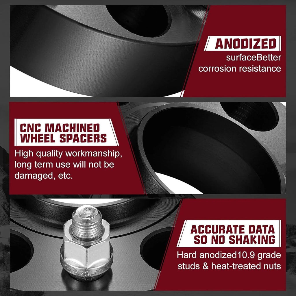 1" Hubcentric Wheel Spacers for Jeep Wrangler JK (2007-2017)