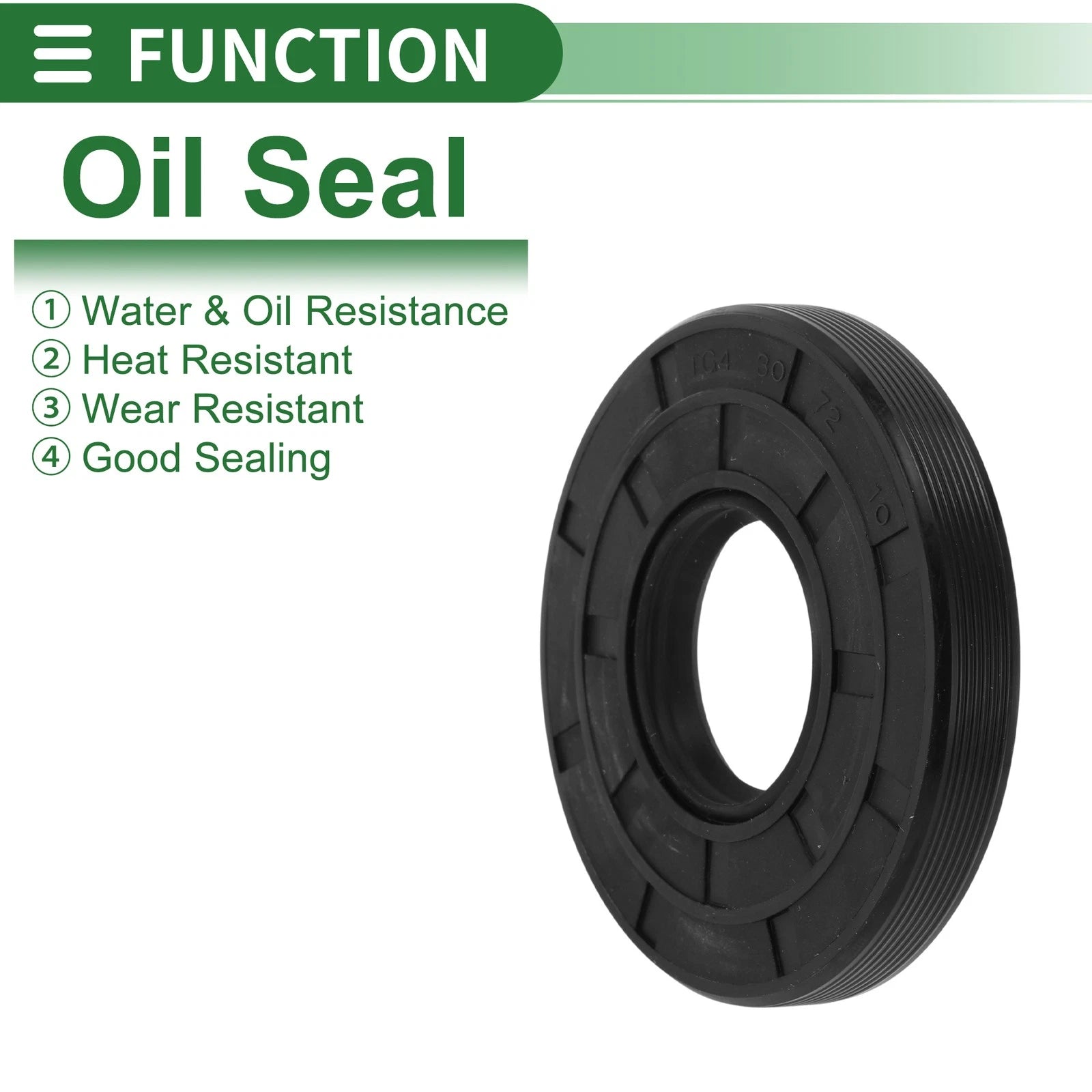 Oil Seal   - NBR Rubber 30x72x10mm