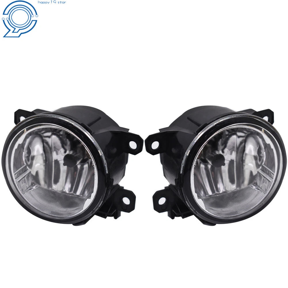 Set of 2 Fog Lights for Ford Fusion (2013–2016) Clear Driver + Passenger Side