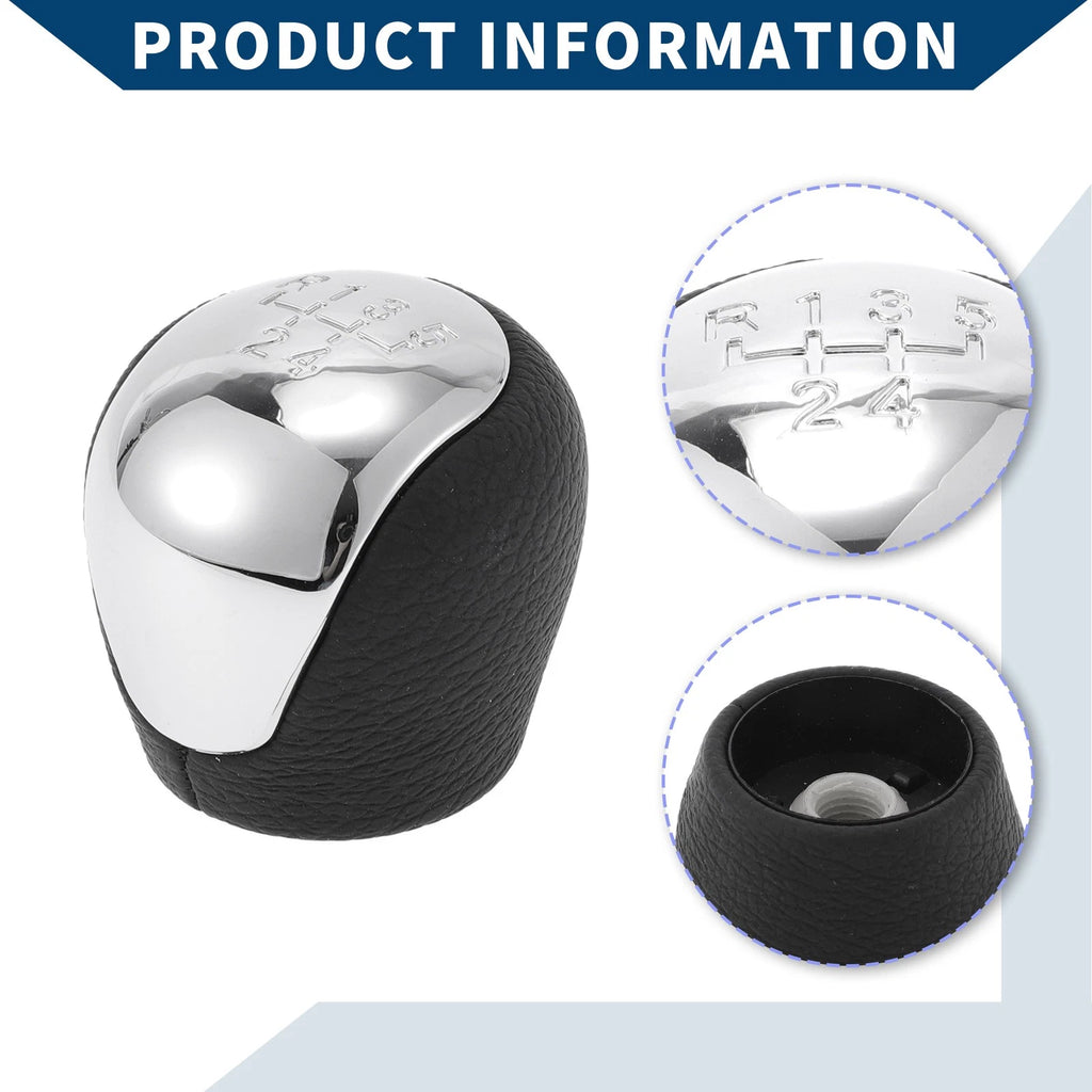 5 Speed Manual Gear Shifter Knob for Hyundai Elantra (2009–2012) Faux Leather