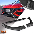 Carbon Style Front Bumper Body Kit Lower Splitter Spoiler Lip for Elantra (2021–2022)