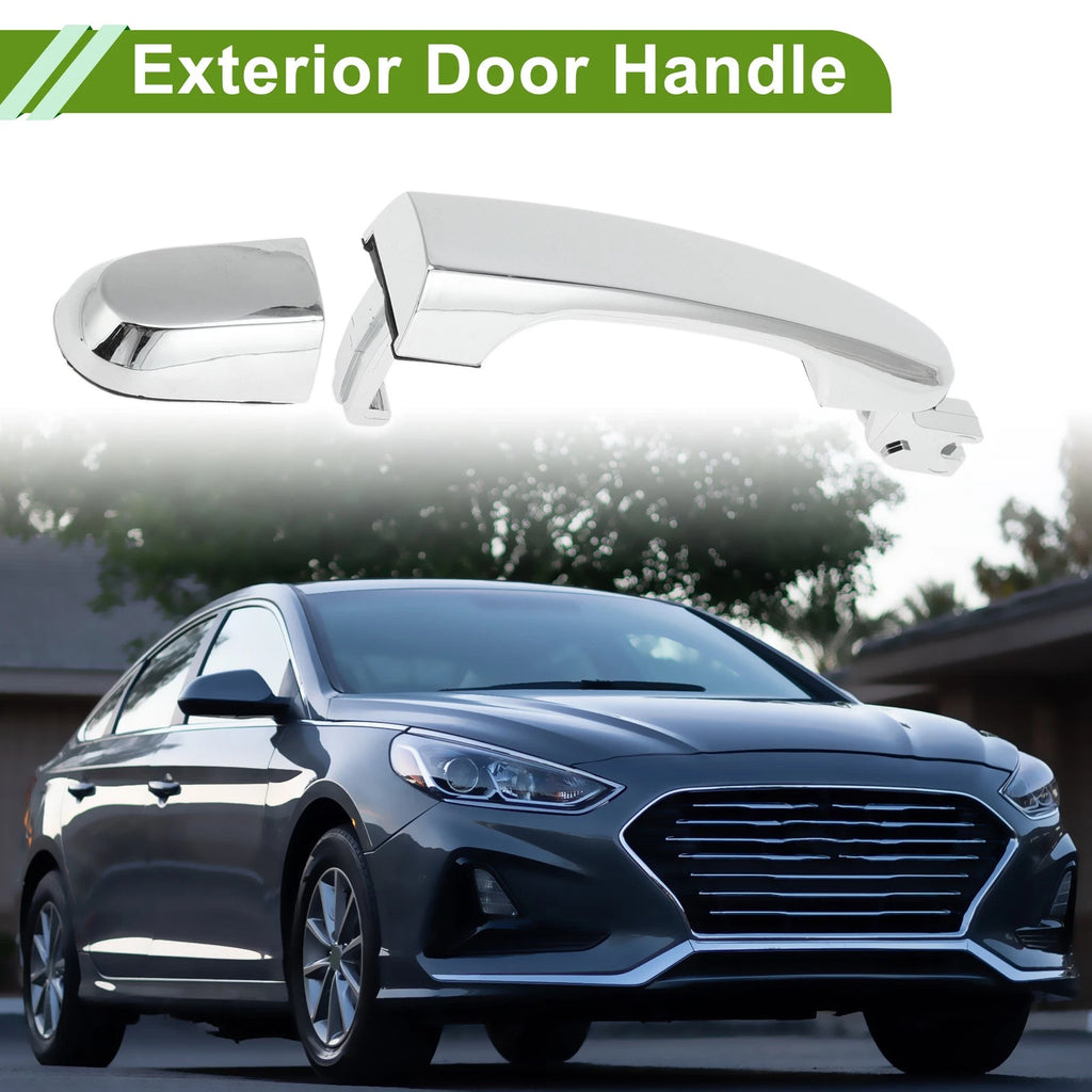 Exterior Door Handle for Hyundai Kia (No. 836611F000) Rear Right Silver Tone