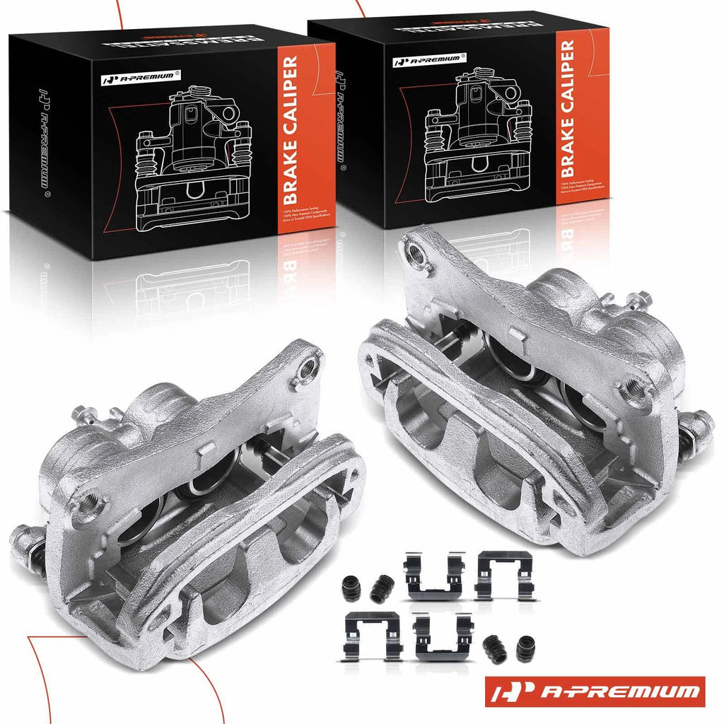 Pair Front Brake Calipers for Subaru Outback, Forester, Impreza (2002–2014)
