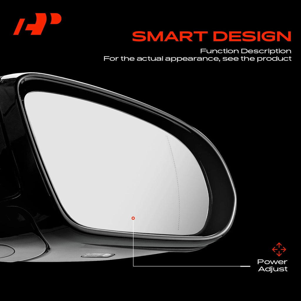 Passenger Power Mirror with Manual Fold for Toyota Sequoia SR5 (2014-2017)
