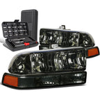 Smoked Amber Headlight Bumper Lamps for C10 Pickup Blazer (1998–2004)