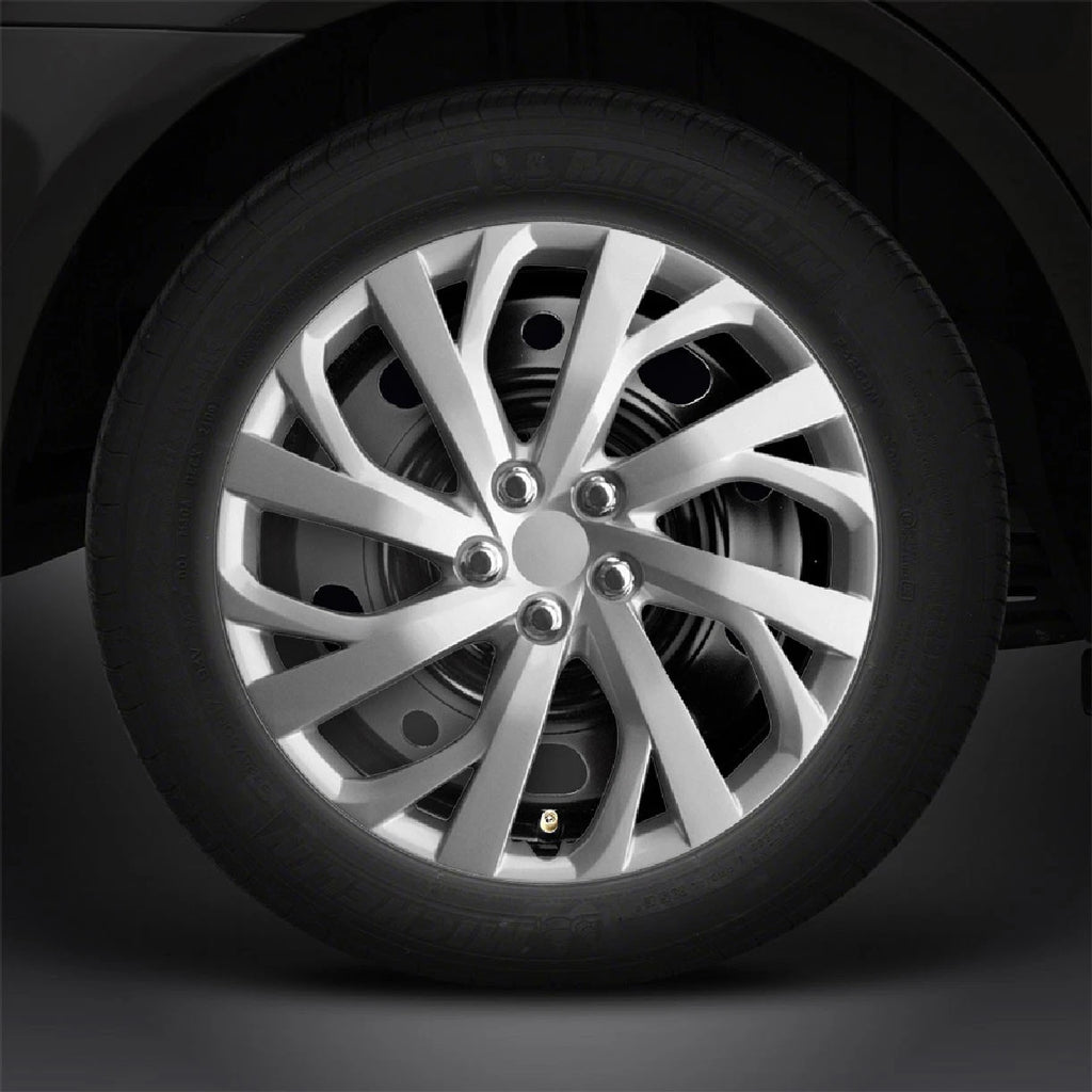 16" 4pc Silver Hubcaps/Wheel Covers for Steel Wheels 'Corolla' Style (Set of 4)