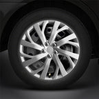 16" 4pc Silver Hubcaps/Wheel Covers for Steel Wheels 'Corolla' Style (Set of 4)