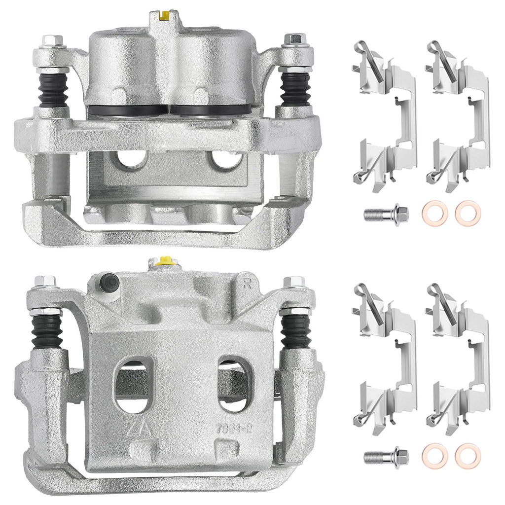 Pair Front Brake Calipers w/Bracket for Infiniti QX60 (2014–2020)