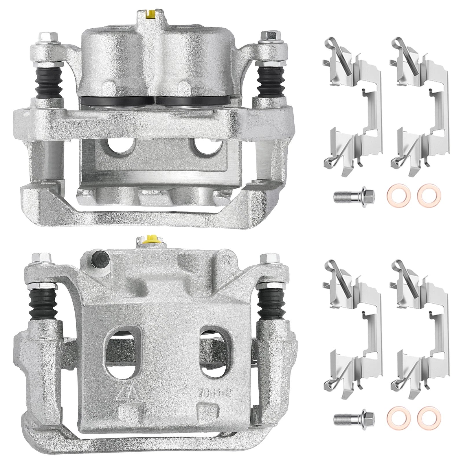 Pair Front Brake Calipers w/Bracket for Infiniti QX60 (2014–2020)