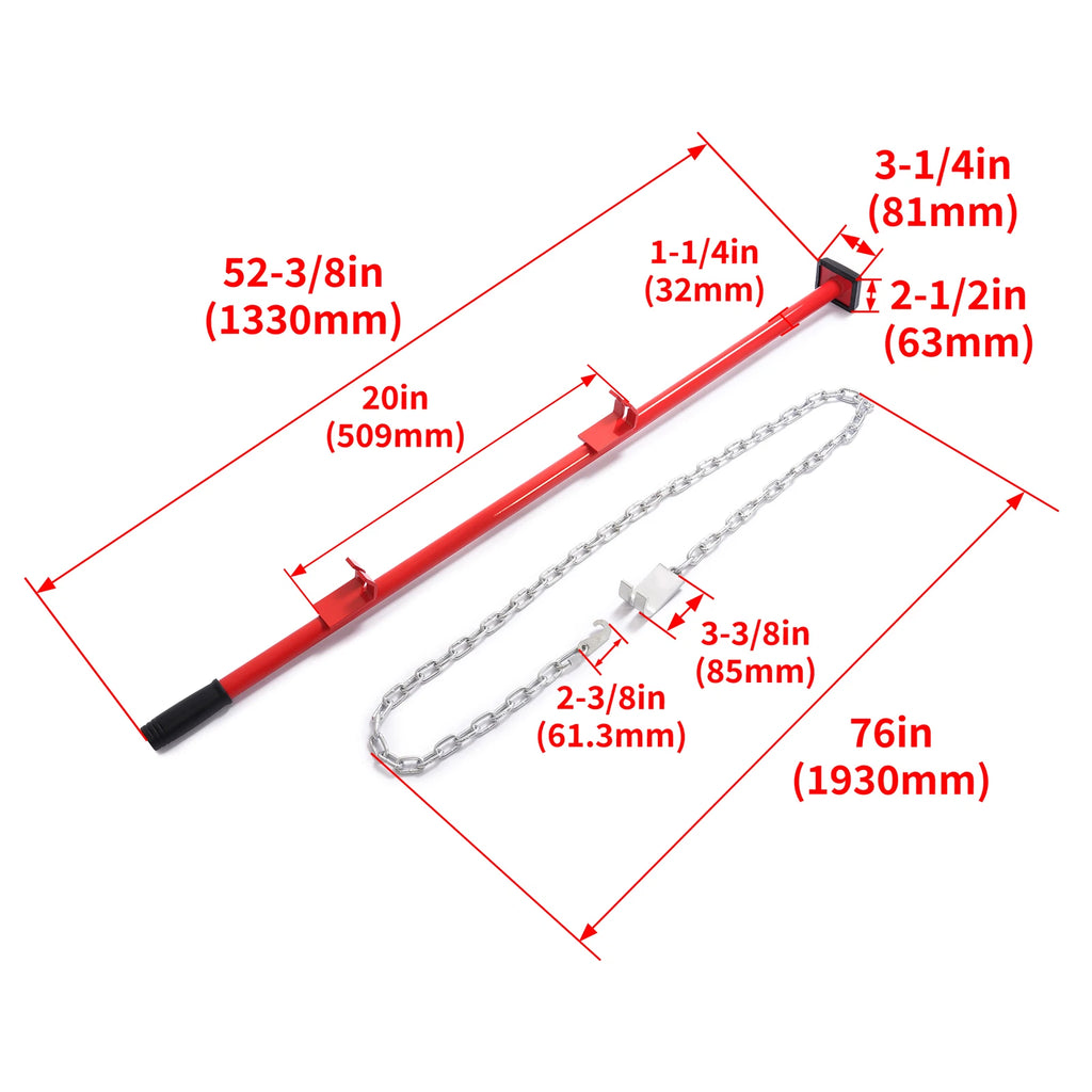 Pulling Stick Body Kit for J-hooks Panel Bumper Repair Tool (52in)